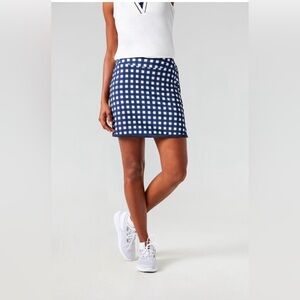 Tuckernuck Tnuck Sport Navy Trellis 16 Inch Piped Golf Skirt